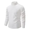 Autumn Men's Turtleneck Sweater Winter Knitting Pullovers Rollneck Warm Men Jumper Loose Solid Color Top 4