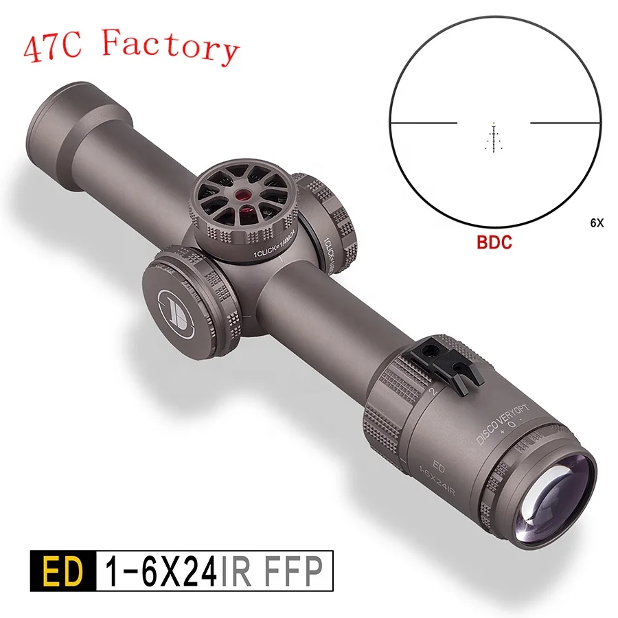 

Винтовочный оптический прицел ED 1-6X24IR BDC PCP для охотничьего оружия