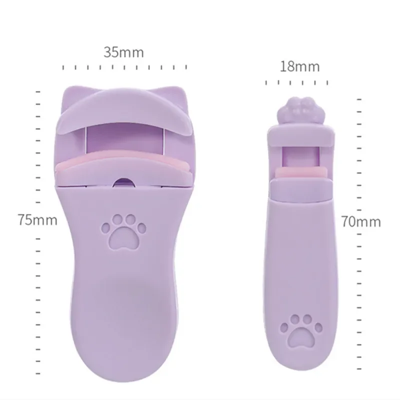 Eyelash Curler Cute Cat Claw Wide Angle Local Clamp Professional Set