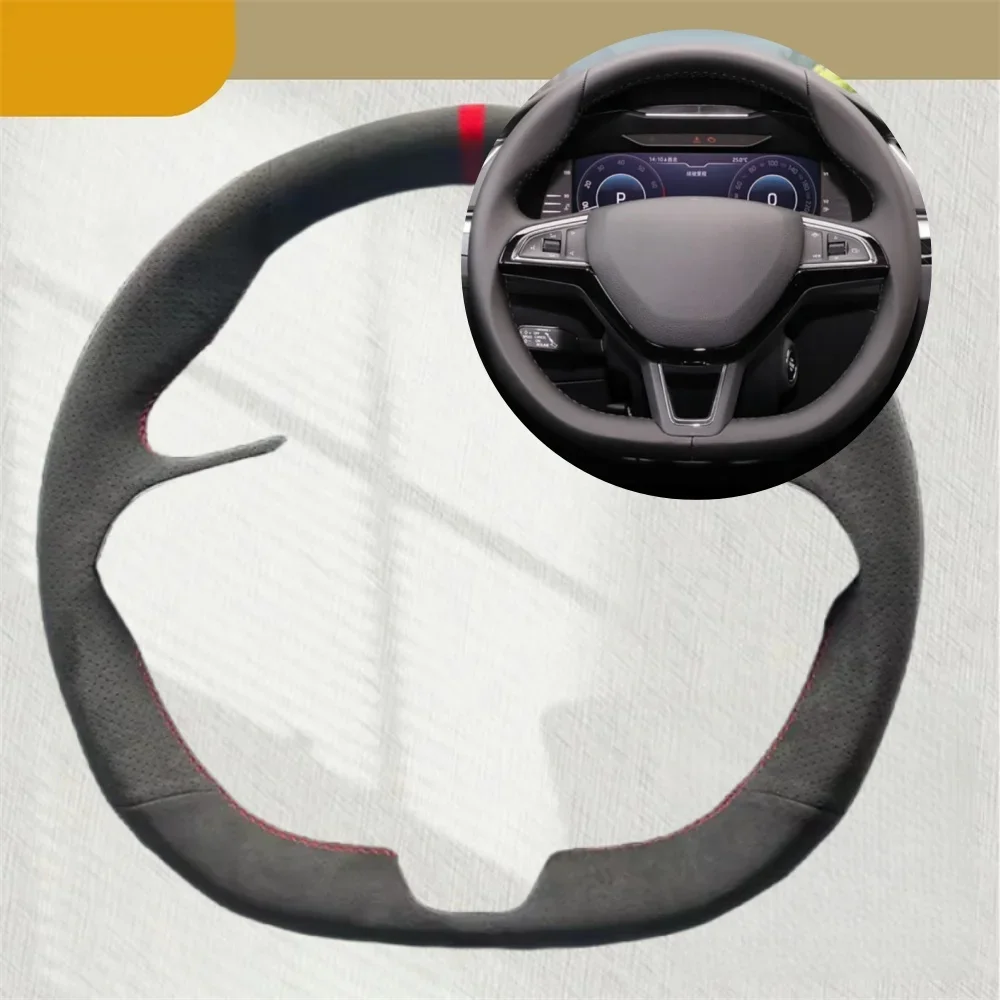 CarSteeringWheelCoverForSkodaCitigoRoomsterFabiaOctaviaSuperbKaroqRapidSuedeLeatherCarAccessoriesSteeringWrap-AliExpress34