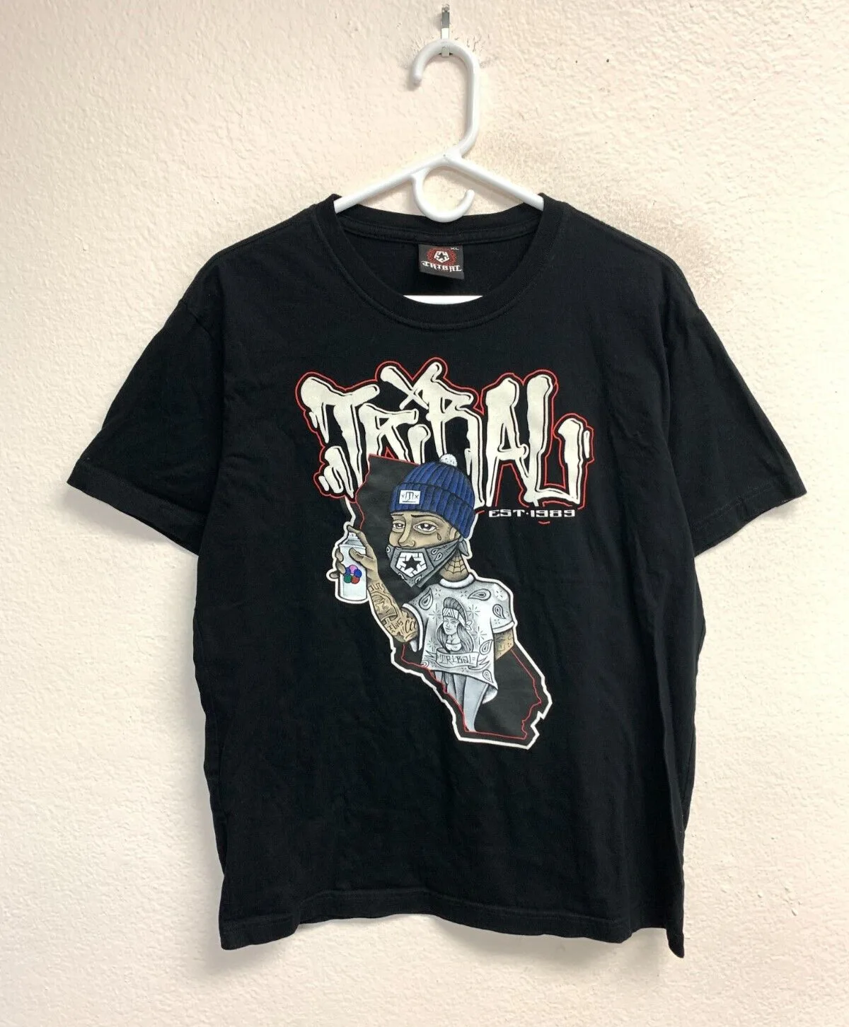 Мужская винтажная футболка в стиле хип-хоп