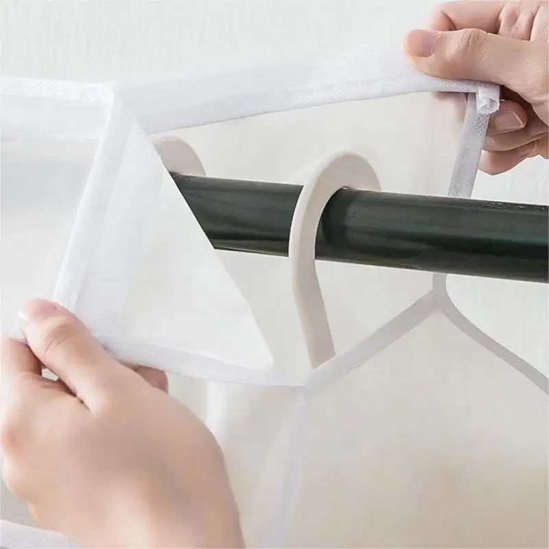 Garment Bags Dust Cover Coat Hanging Clothes Storage Bag Premium Thickened Clothing Organizer Moisture-proof Clothes Cover 5
