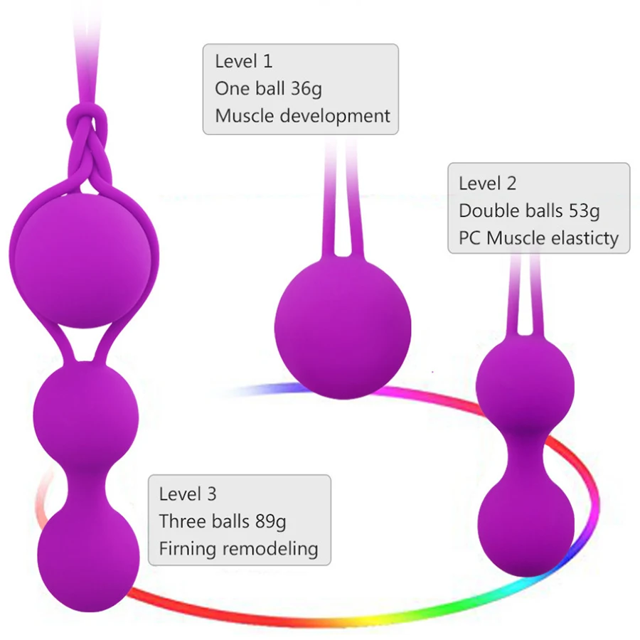 Silicone Vagina Balls Sex Toys Women Vagina Tighten Exercise Kegel Balls Ben Wa Vibrators