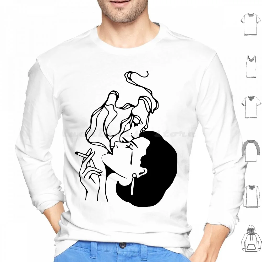 Красные толстовки с длинным рукавом для девушек, красные, я хочу быть вашей девушкой, дым, индий, поп, индий, поп