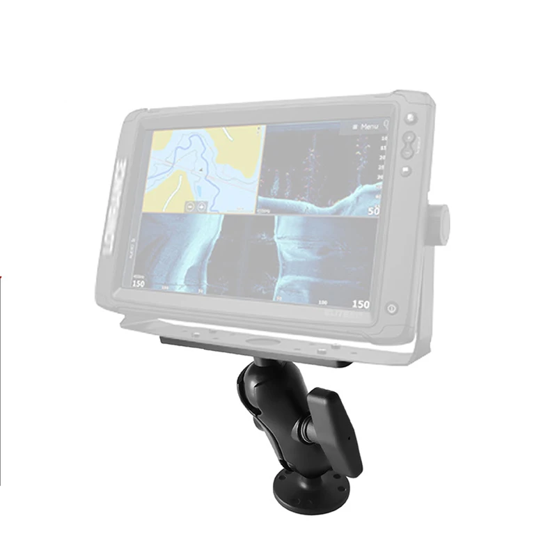 1.5인치(38mm) 볼 마운트가 있는 해양 전자 장비용 램 마운트, 어군탐지기 모니터 지원, Garmin Lowrance C 사이즈 소켓 호환
