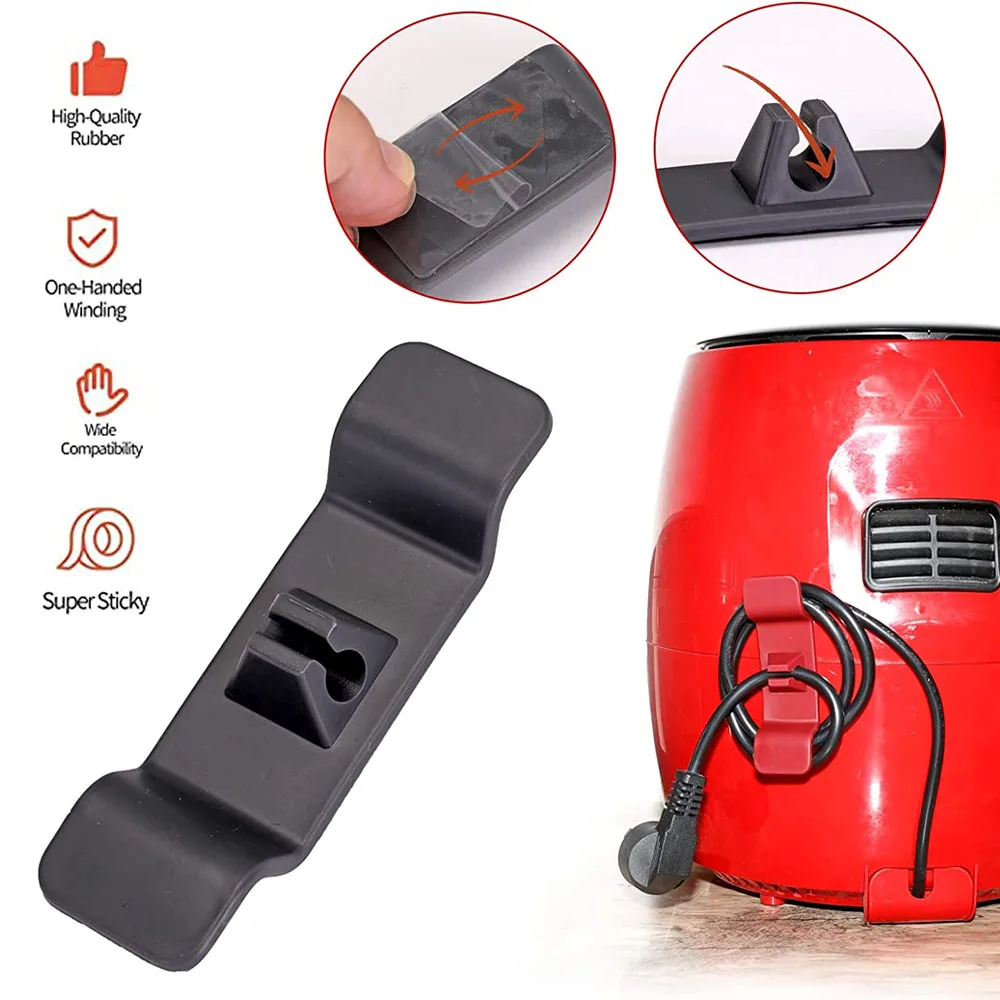 3Pcs Cord Organizer for Appliances Sticky Sturdy Wrapper Kitchen Appliance Stick on Mixer Blender Coffee Maker Pressure Cooker