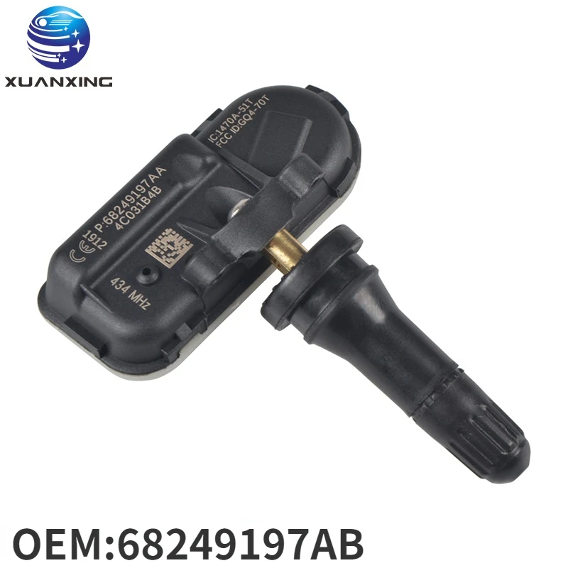 

68249197AB TPMS датчик давления в шинах Система мониторинга 434 МГц высокое качество для джип Ram Cherokee 2014-2021