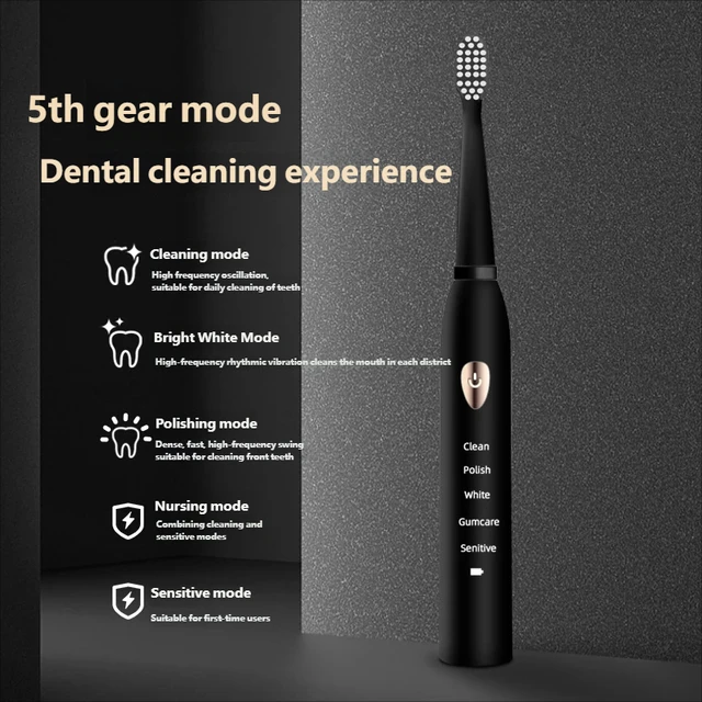 Electric Toothbrush Adult Rechargeable Super Automatic Sonic for Students, Men & Women Couples Set 2