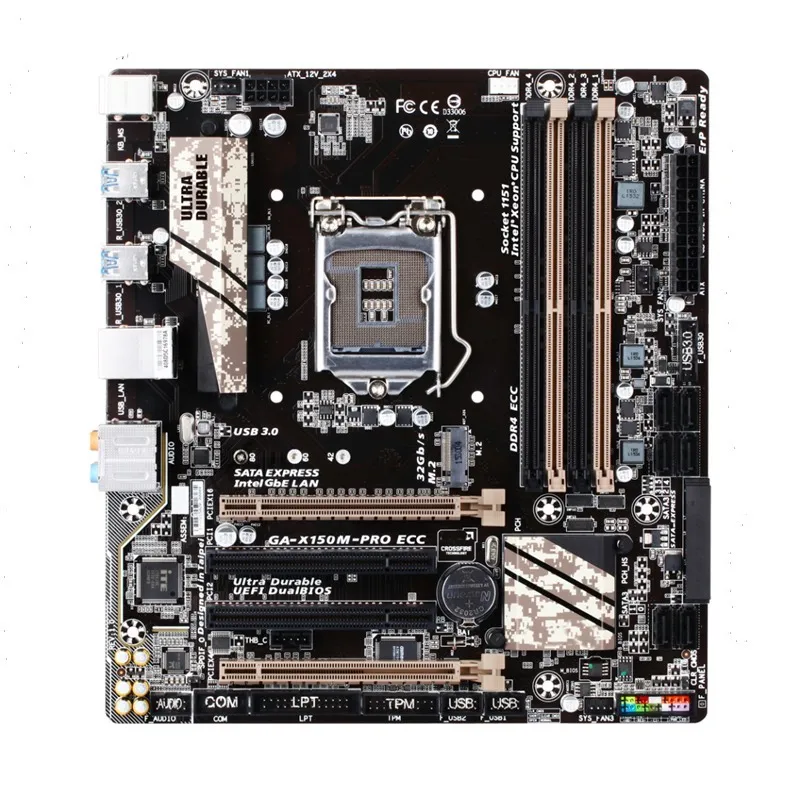 

Suitable For Gigabyte GA-X150M-PRO ECC Motherboard LGA 1151 DDR4 Micro ATX Mainboard 100% Tested OK Fully Work