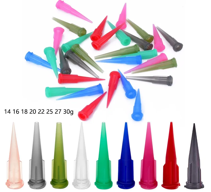 25pcsTaperedDispensingTipsAdhesiveDispensingPlasticNeedle14