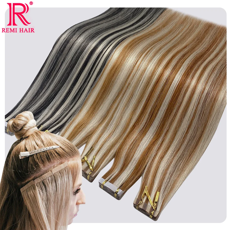 Tape in Human Hair Extensions Real Human Natural Hair Vietnamese Straight Strong Adhesive Skin Weft For Women human hair extensions human hair for braiding