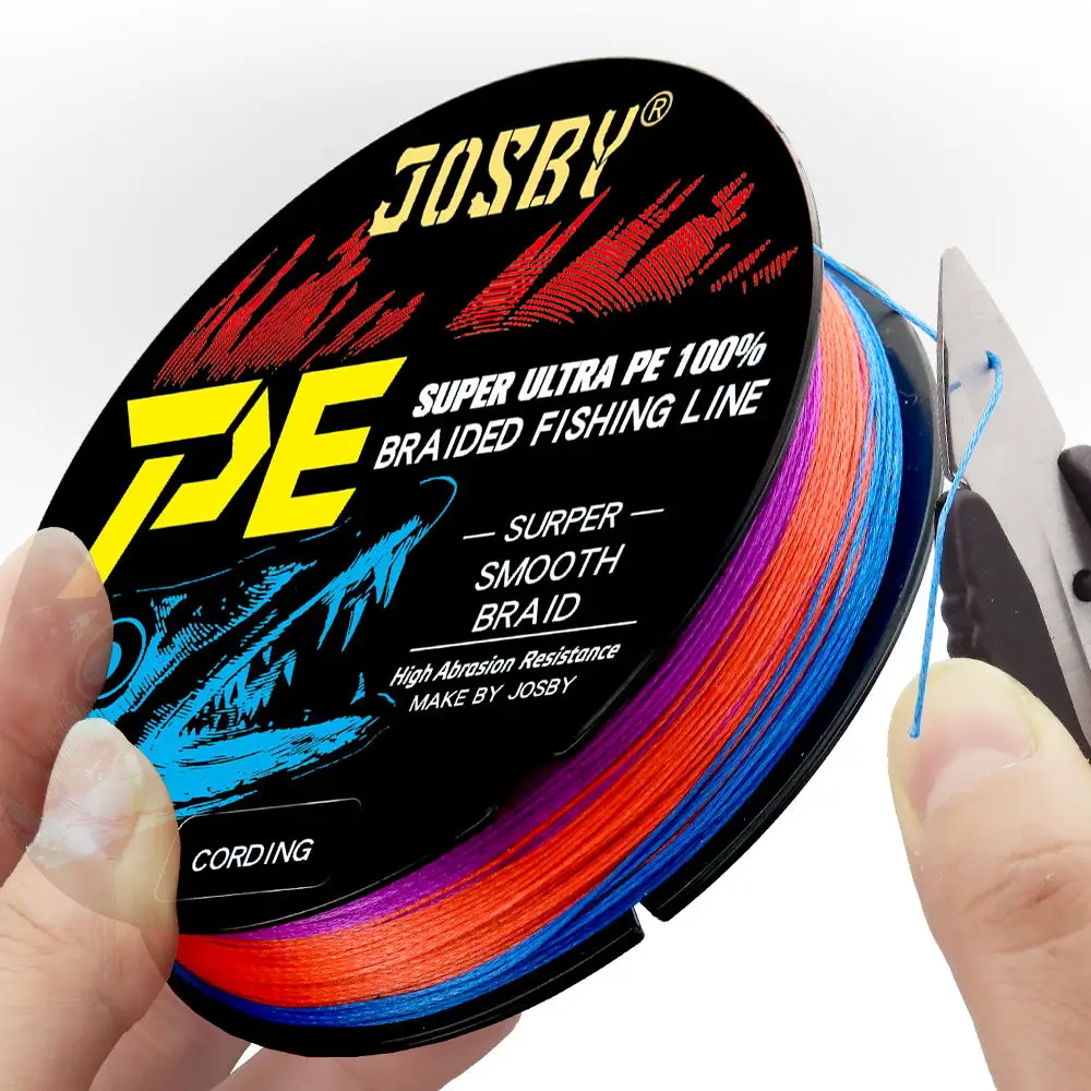 JOSBY 4/8 Strand 300m Japan Super Strong PE Braided Fishing Line 10lb 20lb 35lb 50lb 85lb Japan Floating Line 4