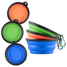 

Collapsible Portable Silicone Pets Dogs Water Bowls Outdoor Travel Dog Portable Water Bowl for Dogs Dish Puppy Food Container
