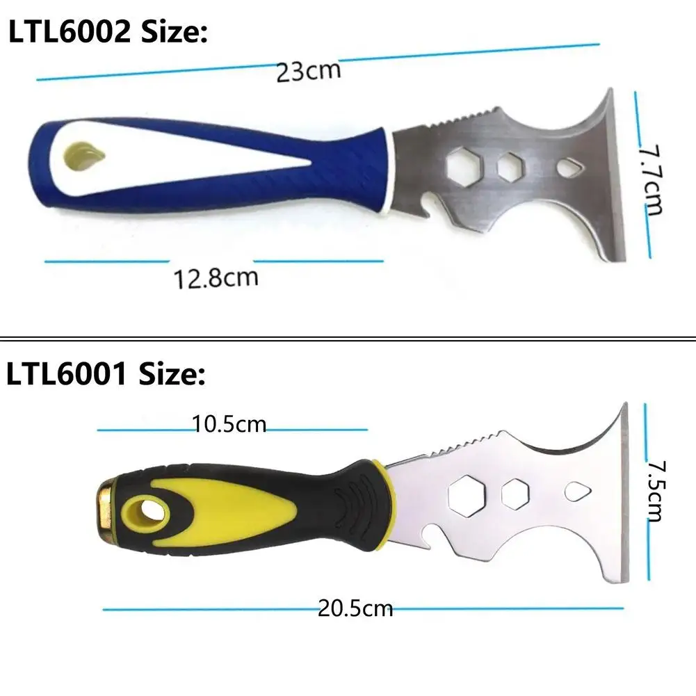 Putty Knife Scraper 15 IN 1 Multifunctional Stainless Steel Putty Knife Spatula Scraper Cleaning DIY