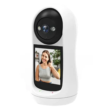 Videocamera domestica Xiaohuang, telecamera CCTV, mini telecamera di sicurezza wireless WIFI per casa con visione notturna a infrarossi, registrazione su scheda SD, tracciamento mobile