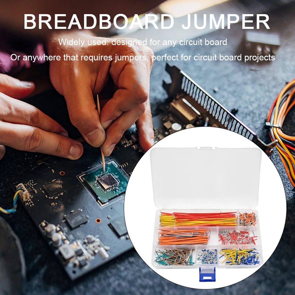 840 pezzi preformati Breadboard Jumper Wire K 14 lunghezze assorti Jumper Wire per Breadboard prototipazione circui di saldatura  502