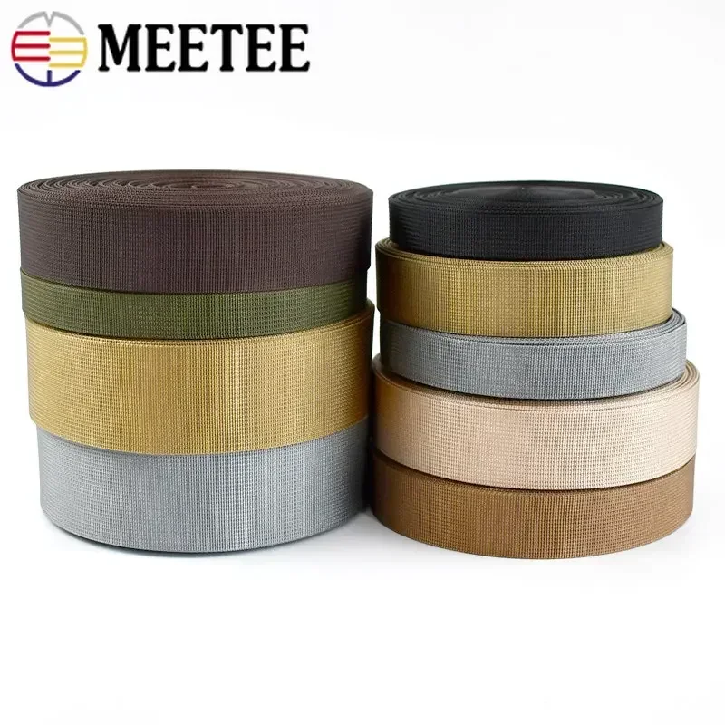 20-50mm Nylon Webbing Tape for Bag Strap Trimming Safety Knapsack Belt Band DIY Clothing Bias Binding Sewing Accessories 10M,nylon webbing tape,nylon webbing,webbing ribbon