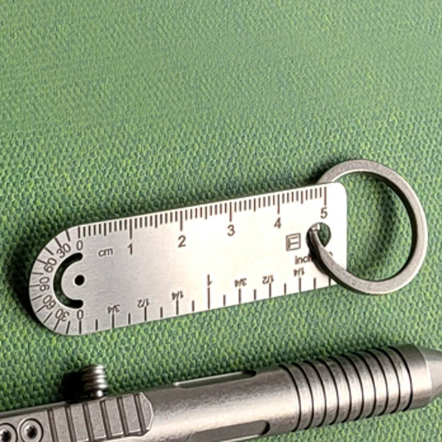 Mini Ruler Container Titanium Mini Ruler – Venture Outdoors Shop