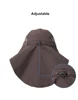 Mens UV Sun Protection Cap Safari Hike Cap with Neck Flap Fishing Hat 6