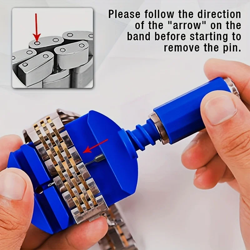 Watch Link Removal Tool Kit Watch Band Tool Strap Chain Pin Remover Repair Kit For Band Strap Adjustment
