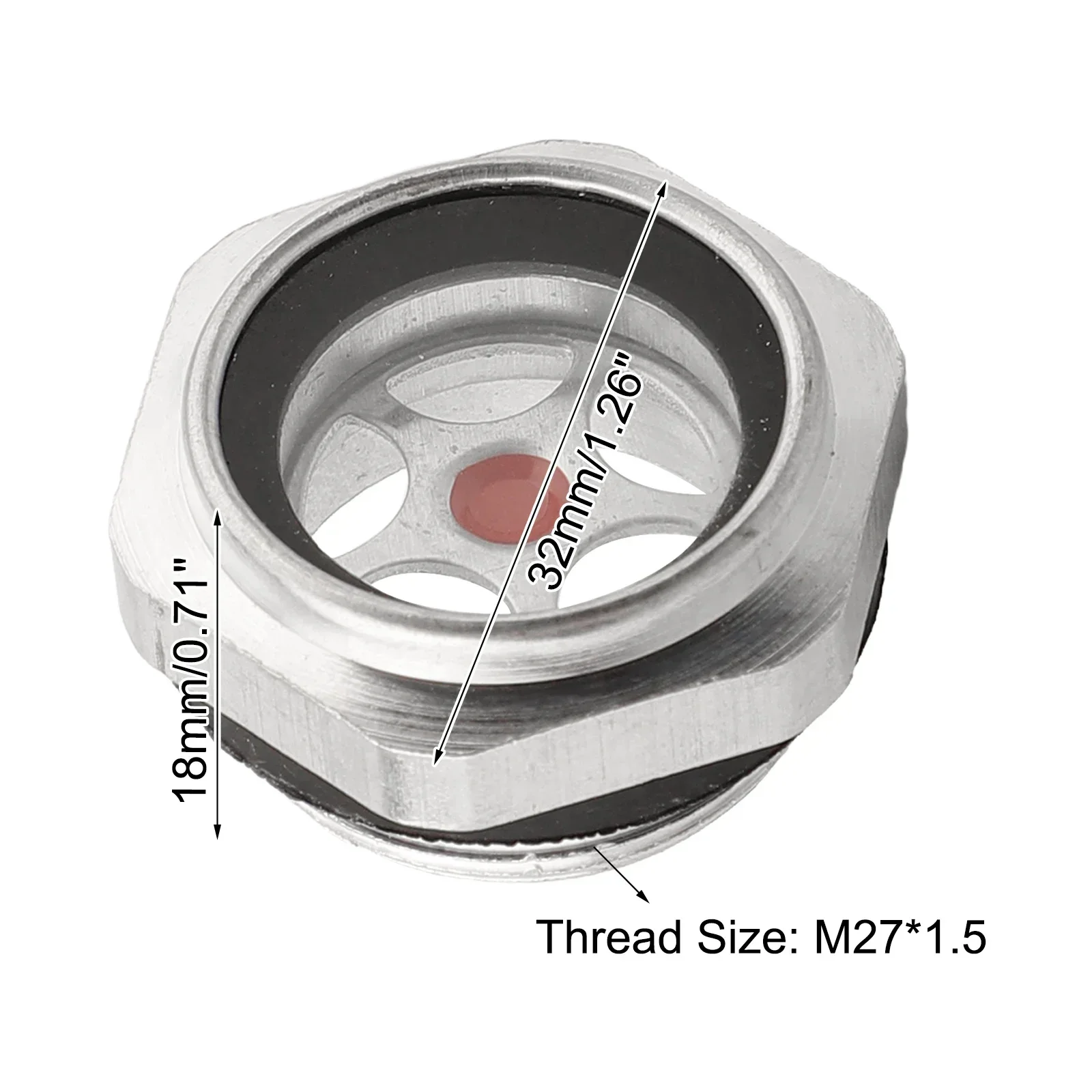 M METERXITY Plastique Huile Niveau Viseur Avec Joint Torique - Air