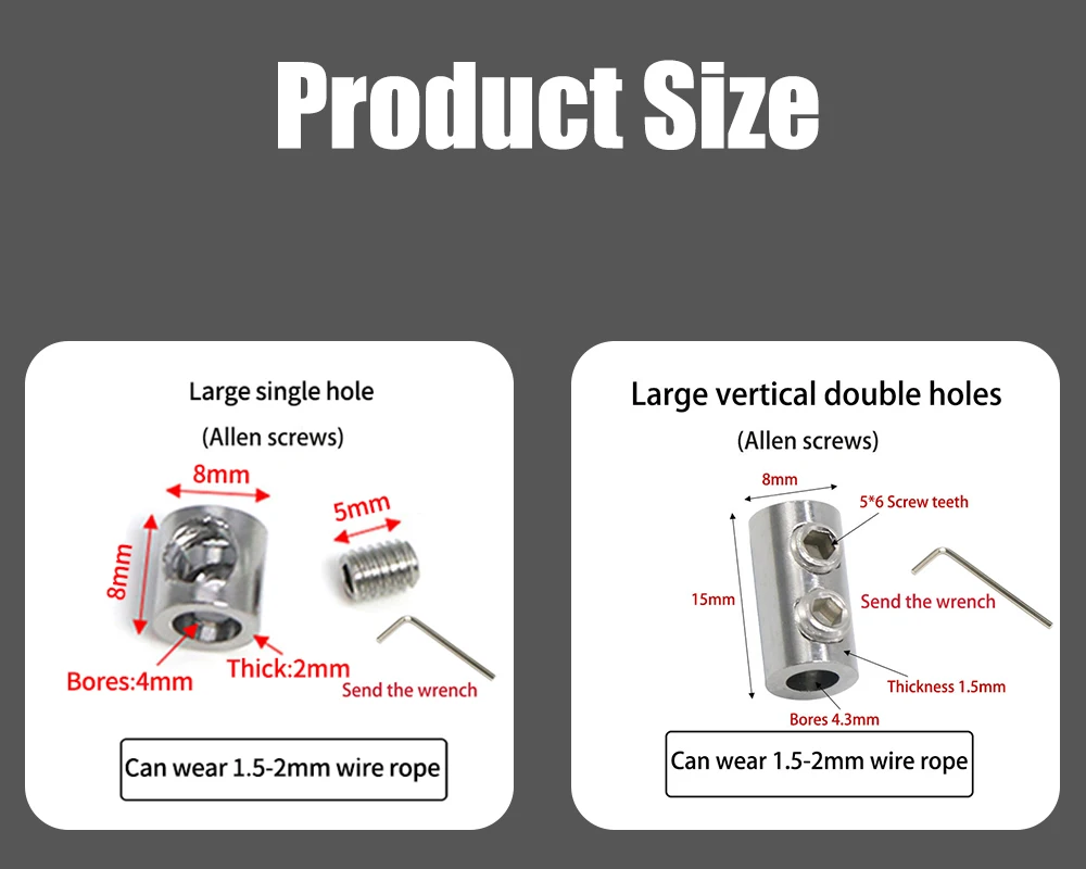 Ajustável Kit De Suspensão De Aço Inoxidável,