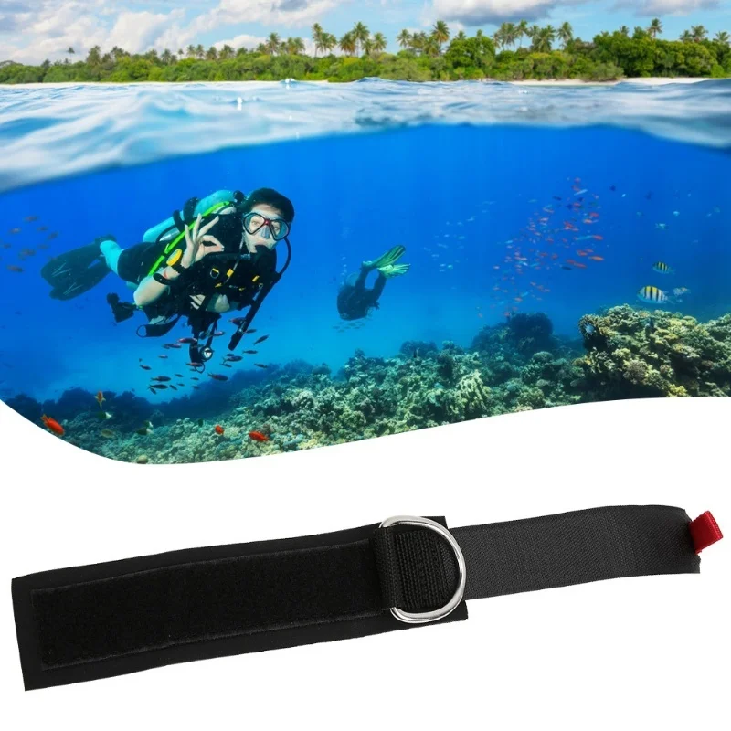 Universal Diving Wrist Strap with D-Shaped Clip and Lanyard