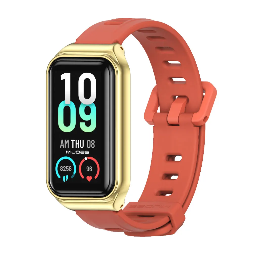Silicone Waterproof Replacement Strap for Amazfit Band 7 - Soft and Comfortable Watch Bracelet