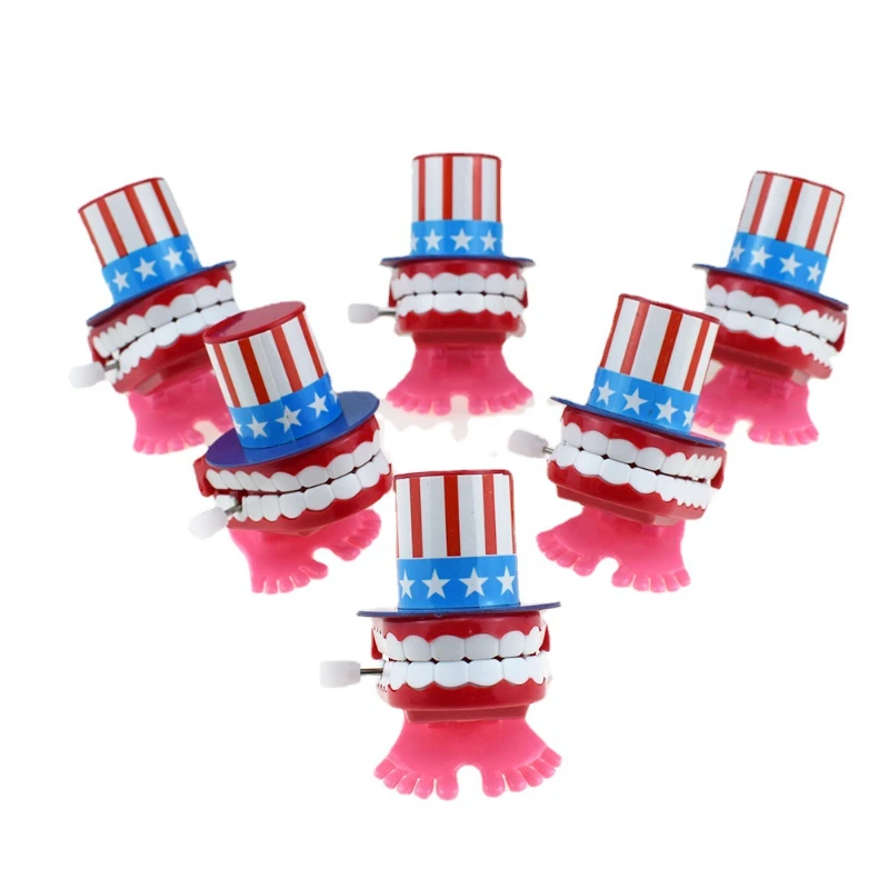 

Funny Clockwork Walking Teeth Toys for Children, Birthday Party Favor, Wedding Gifts, Giveaway Pinata Fillers, 5Pcs