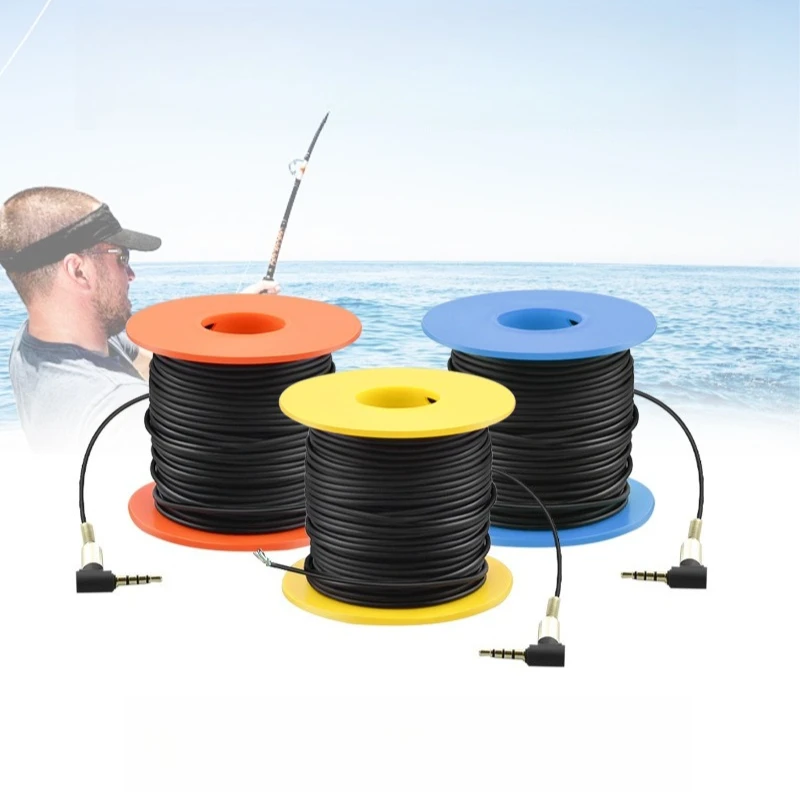 3.5mm HD 전송 낚시 카메라 와이어 수중 낚시 카메라 어군탐지기용 15m 20m 30m 50m 방수 깨지지 않는 케이블