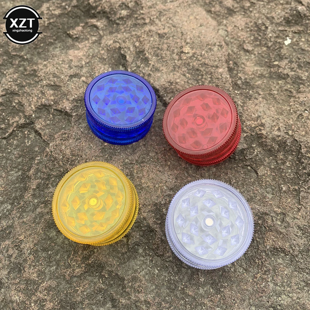Round Shape Plastic Tobacco Grinder Leaf Herbal Herb Smoke Spice Mill Crusher Hand Muller 3 Layer 40mm Smoking Accessories herb grinder,herb spice grinder