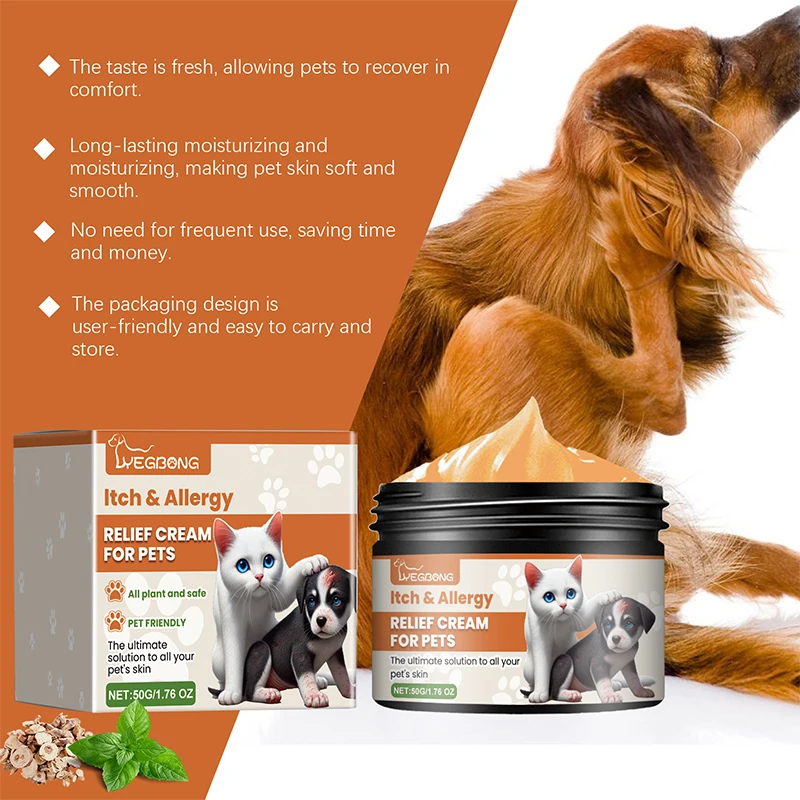 50g Pet Anti Itch Cream Gently Relieves Itching Relieves Skin Discomfort Cares For The Healthy Skin Of Beloved Pets Clean Hair