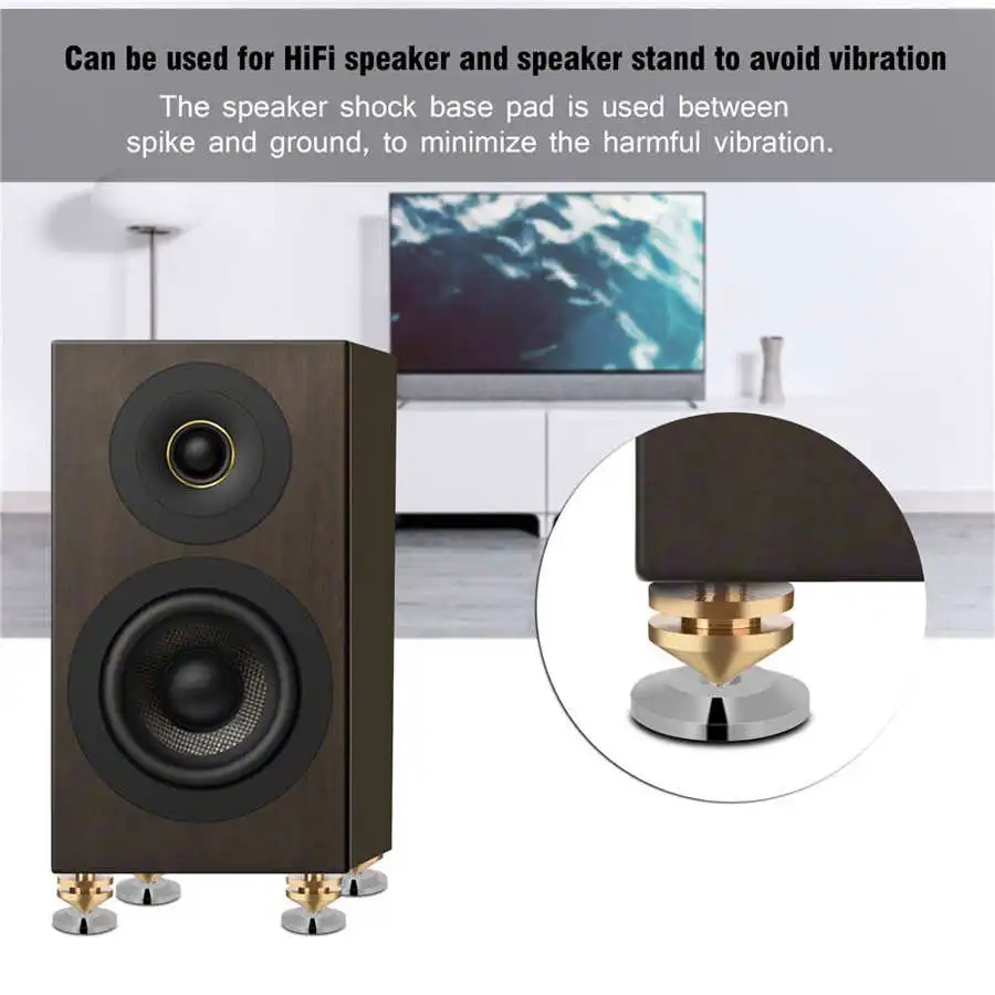 Best Isolation Feet Speakers Speaker Stand Isolation Gel Pads 8pcs