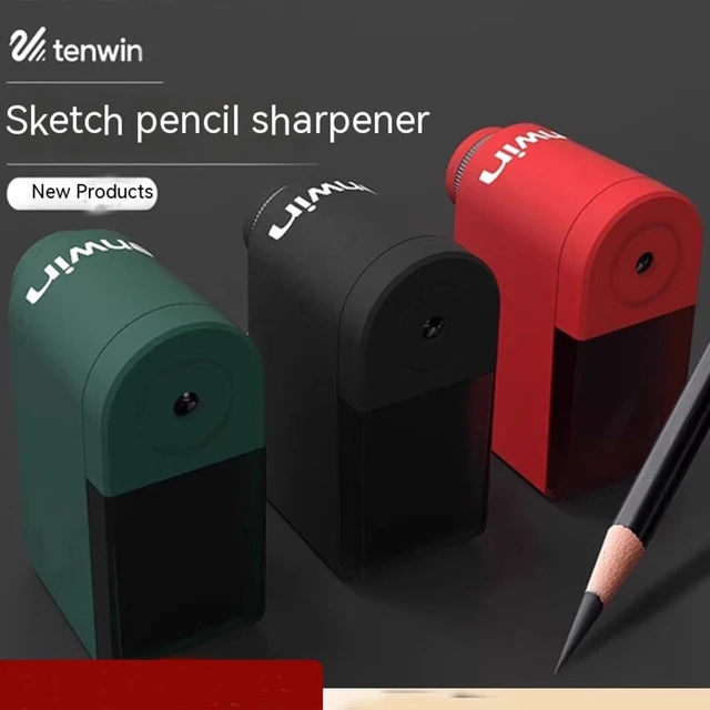 10 Gears Adjustable Pencil Sharpener Rotary Pencil Sharpener for Students Helical Steel Blade Sharpener Suitable for Sketching 1