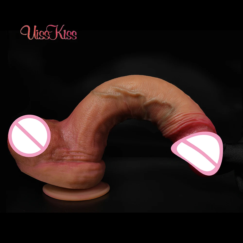 3 Sizes Realistic Soft Skin Feeling Dildo with Ball Suction Cup Penis Anal Sex Toy Huge Dick for Female Women Lesbain Gay Adult