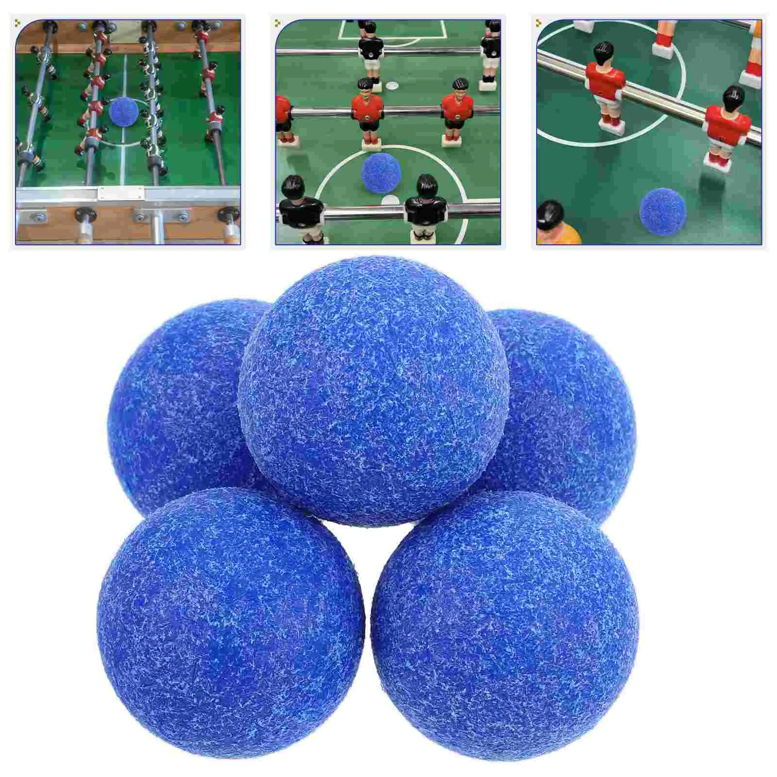 5 Pcs Desktop Matte Football Table Soccer Replacement Mini Sports Balls Tabletop Foosball Foosballs