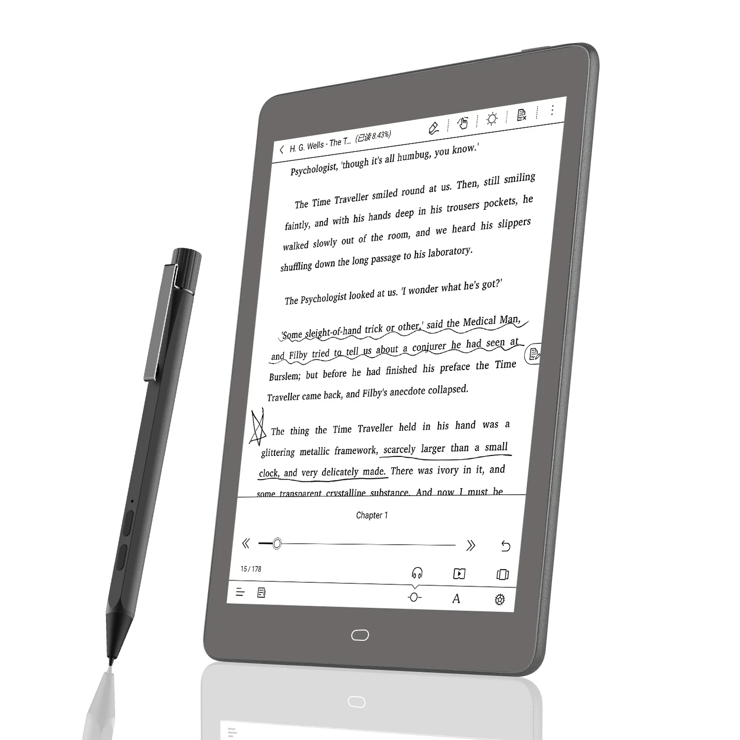 

NEW Arrival likebook P78 7.8 Android Ebook reader 2G/32GB flat bezel Design with SD card to 256GB