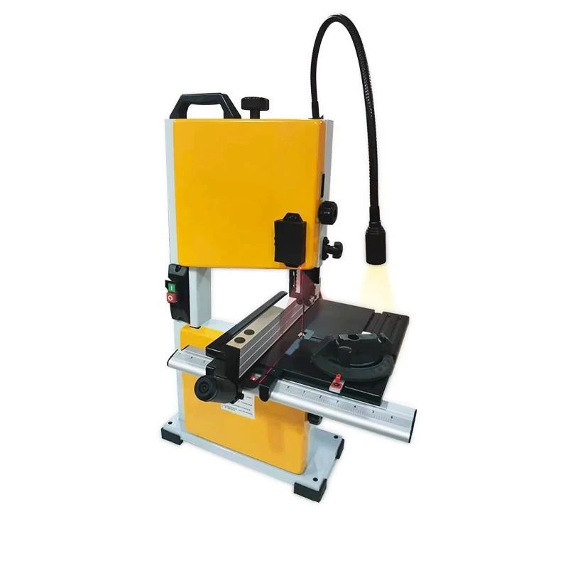 9 Inches Carpentry Band Saw Machine Vertical Small Band Saw Curve Household Metal Cutting Sawing Machine Horizontal Jigsaw