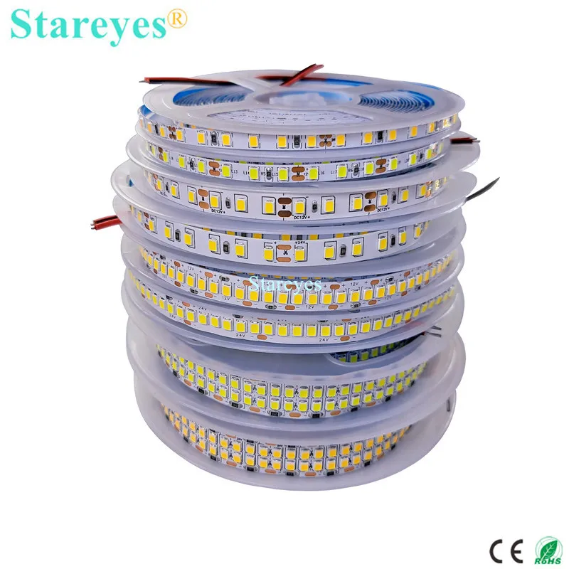 Striscia Led 2835 Strip Flessibile Da 5 Metri Bobina Adesiva 600 Led Smd Luce Naturale 4000k Ip22 Per Interni 45524946