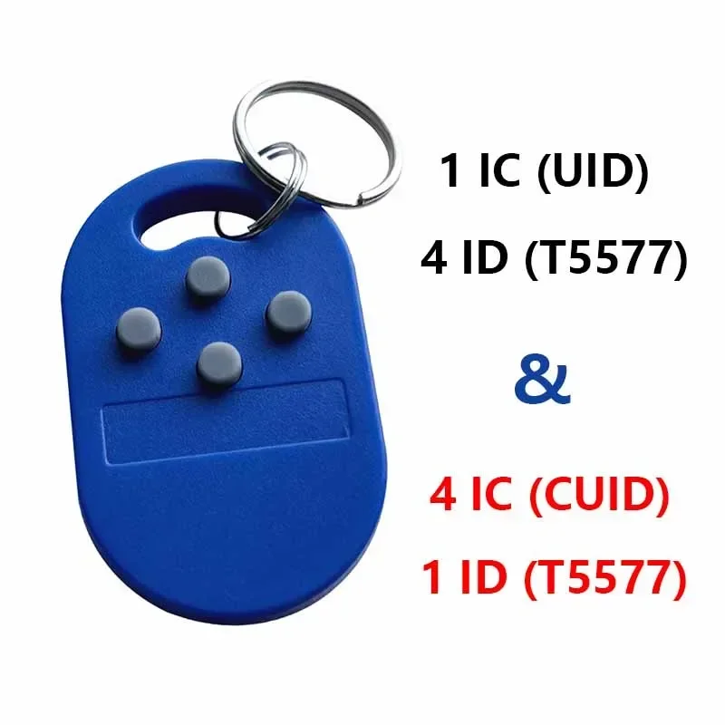 1PcsRFIDMultipleKeyFobICIDAccessControlCardT5577Rewritable