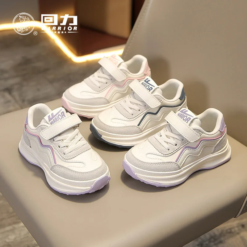 2024 Spring and Autumn Children's Sports Shoes Breathable Versatile Leather Top Boys Sneakers Girls Shoes Kids Shoes for Girl 5