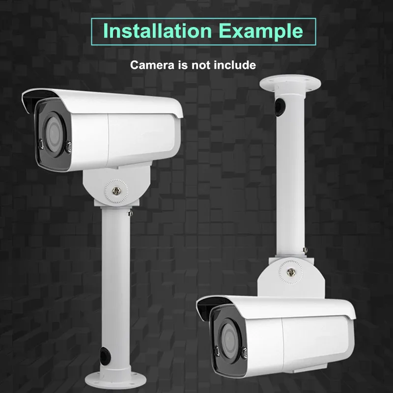 Aluminum Alloy Vertical Mount/Ceiling Mount Bracket Lengthening Wall Hanger CCTV Security Camera Bracket Thick Straight Tube
