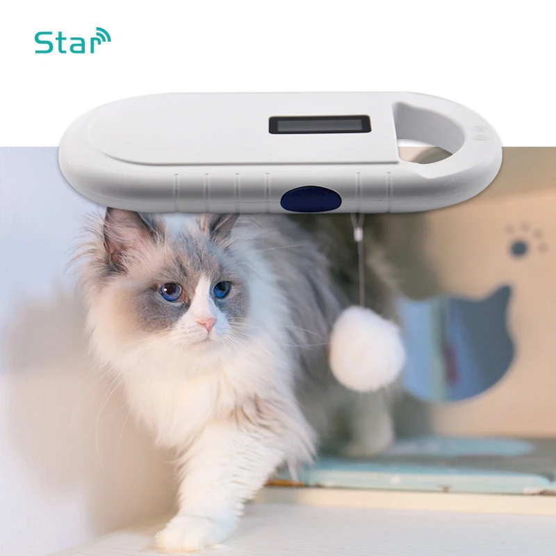 New Version Animal Chip ID Scanner Pet ID Tag USB Reader 134.2KHz/125KHz Microchip Scanner FDX-B Glass Tag Dog ID Reader