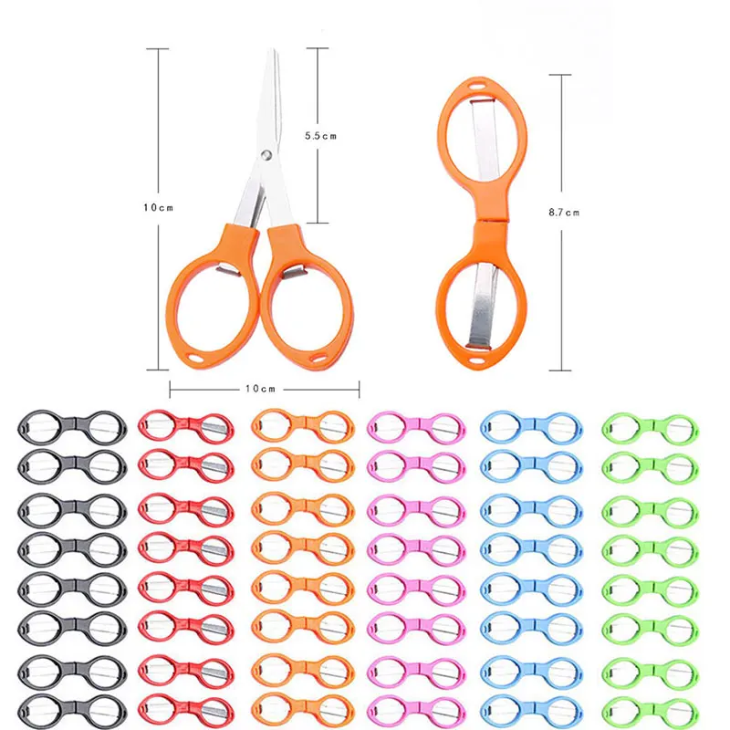 48pcs-stainless-steel-scissors-folding-mini-scissor-portable-glasses-shape-shear-fabric-paper-cutter-for-travel-sewing-crafts