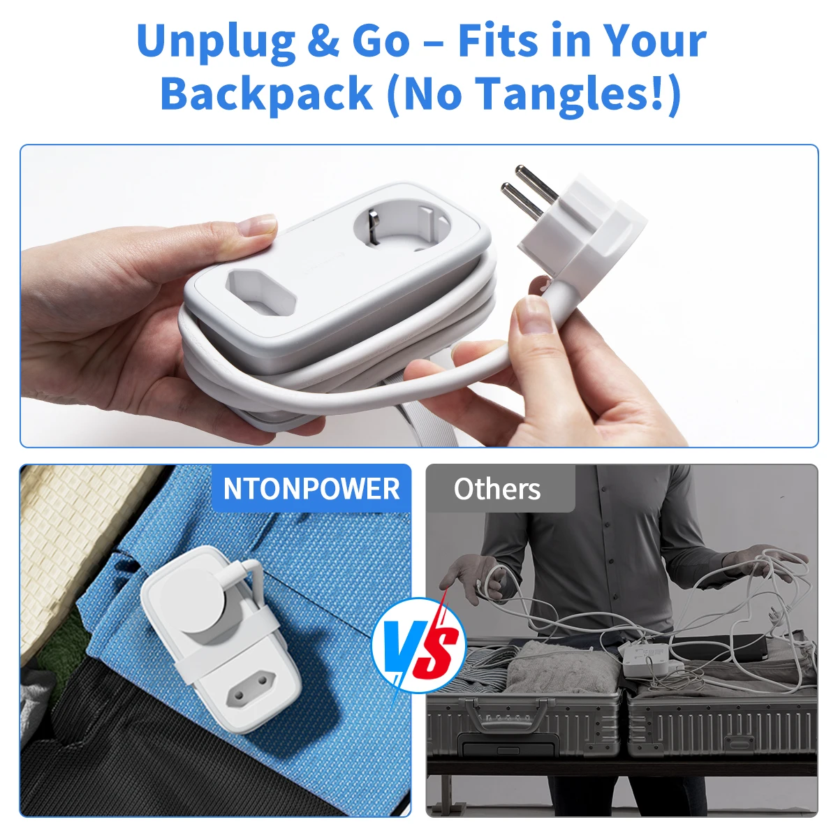 EU Plug Power Strip 2 AC Outlets 3 USB Ports extension electrica 2500w Travel Power Strip Network filter Fast Charging