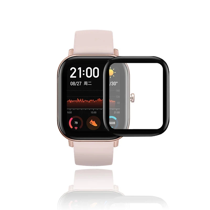 Slabo 4 Pellicole Protettive Per Display Amazfit GTS 2 | GTS 2e | Crystal Clear | Anti-Graffio E Anti-Impronta | Made In Germany - 4