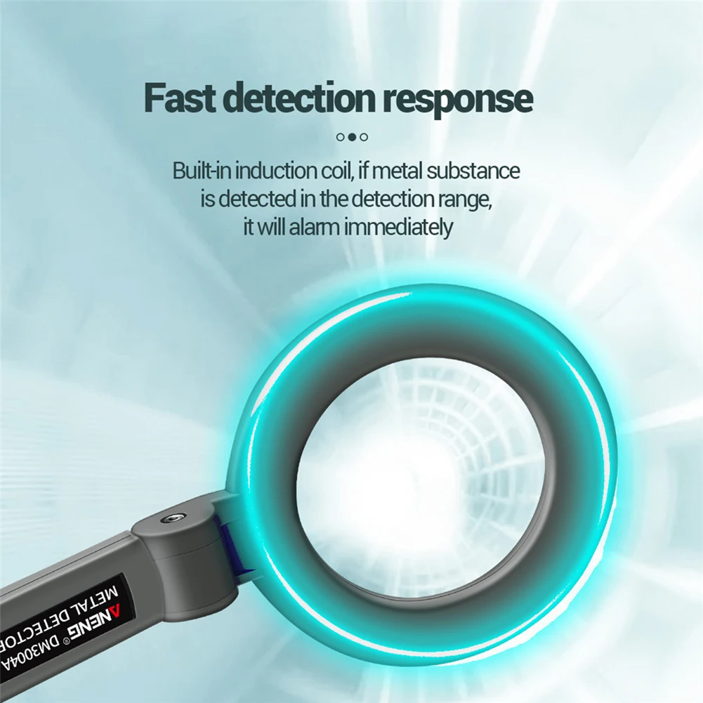 DM3004A Handheld Metal Detector Adjustable Portable Pinpointer Alarm High Sensitivity Tracker for Security Checks