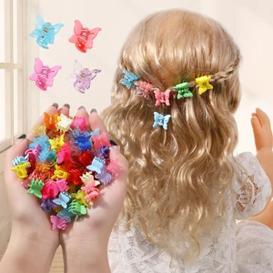 10/20/30Pcs New Colorful Butterfly Mini Hair Clip Claw Grip Barrettes Clamps Girls Hairpin Claw Clip Hair Styling Accessories