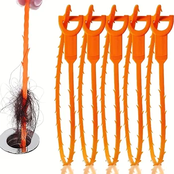 10/5/3PCS Drenaggio Blocco di Rimozione Doccia Pulire Il Lavello Serpente Accessori Per Il Bagno Blocco Dei Capelli Spazzatura Fogna strumenti di dragaggio 1