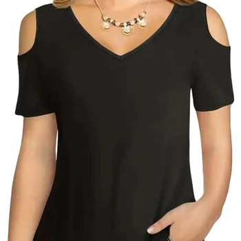 2026 spring and summer off shoulder short sleeved t-shirt women's top Korean version crop exposed short base shirt women's night 1
